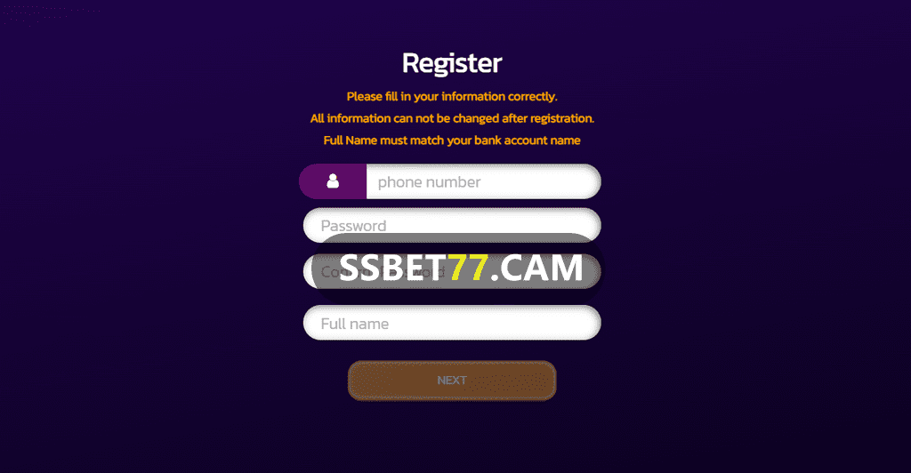 How to create an account at Ssbet77 Casino