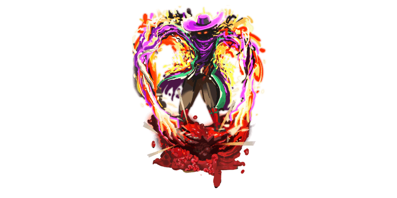 Cosmo is destroying the monster with powerful forces.